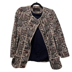 Moroccan pattern blazer